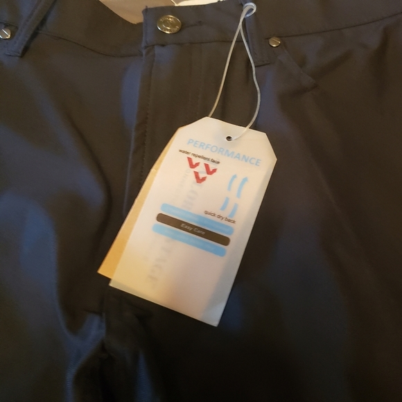 Pants Tech Performance Slim Fit Dark Blue TAILOR VINTAGE New Canaan (38X30) - Picture 9 of 10